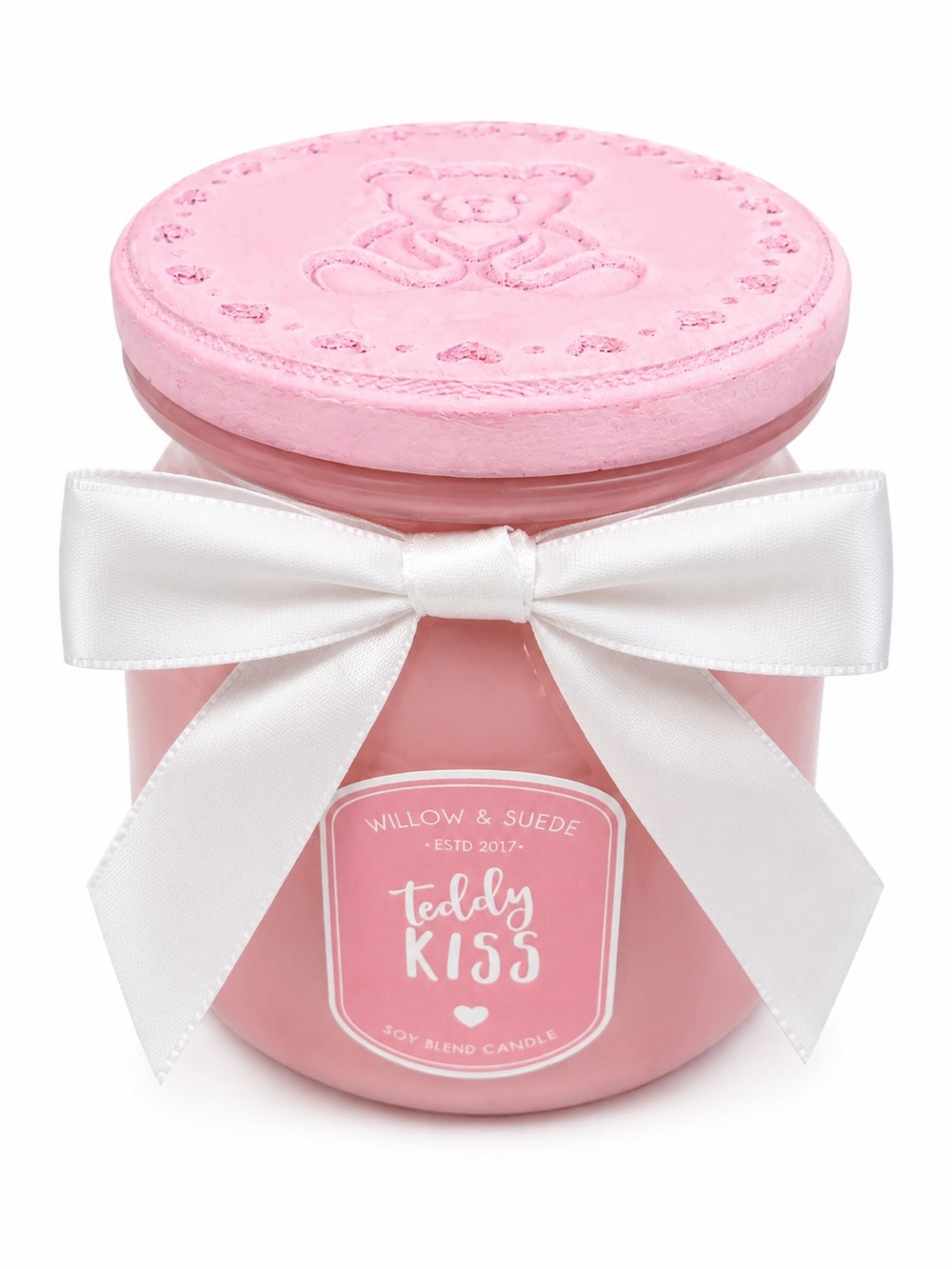 Teddy Kiss Pink Scented Candle